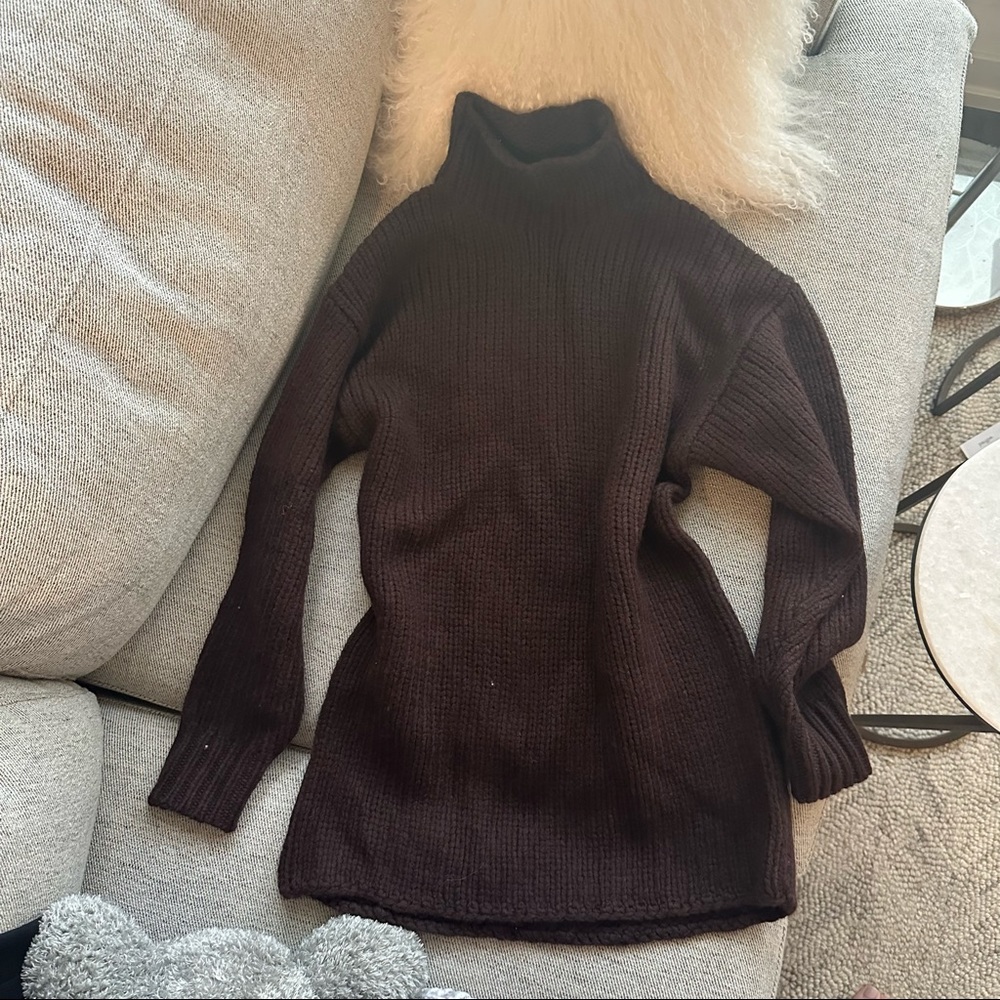 Babaton/Aritzia Sweater Dress New Mocha Brown